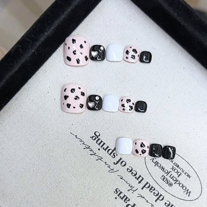 Künstlerisches Tierdruck Press-On Nail Set Brehn