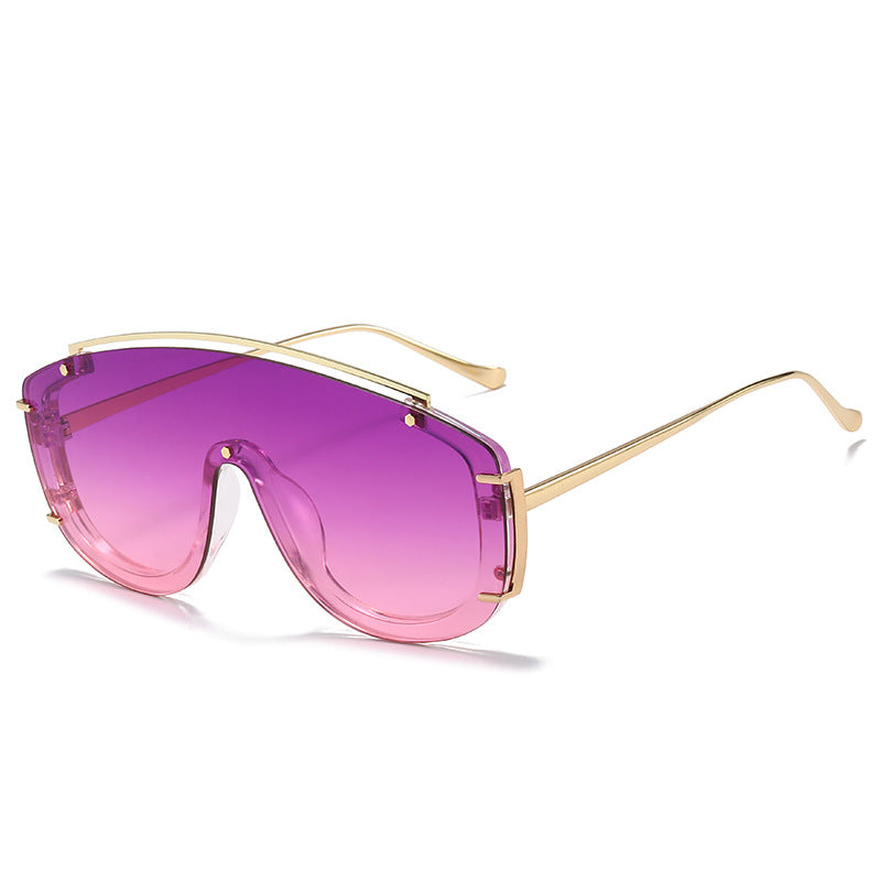 Modebewusste futuristische Schild-Sonnenbrille Brehn