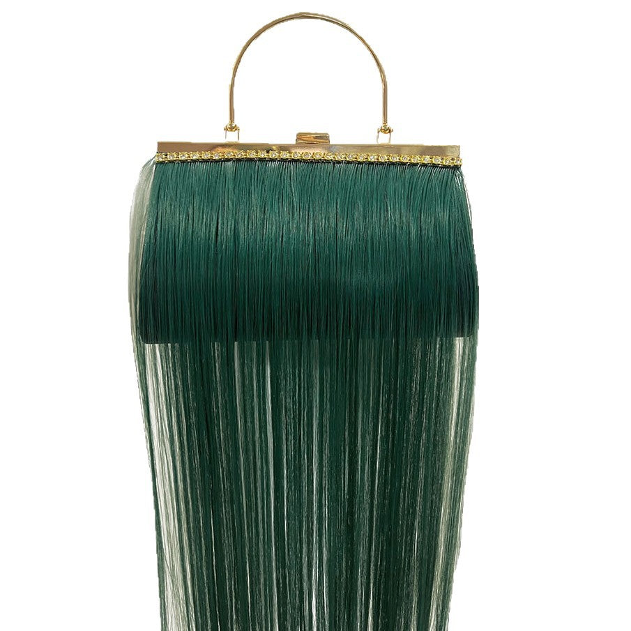 Statement Haar-inspirierte Handtasche