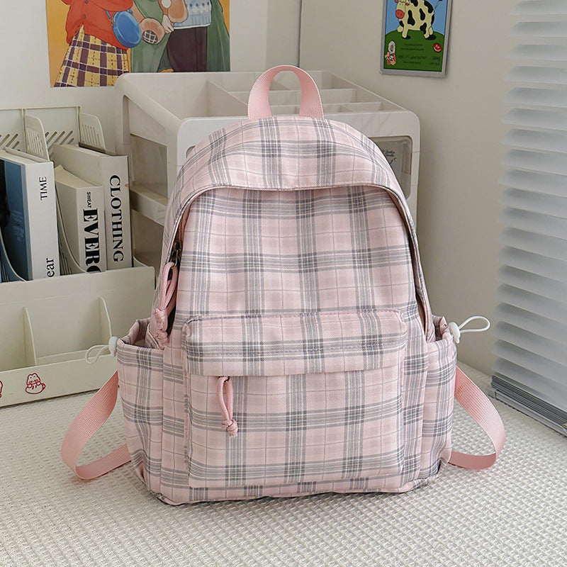 Stylische Karomuster-Rucksack Brehn