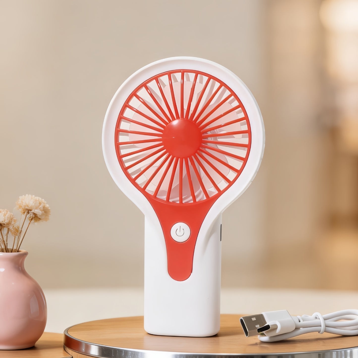 Damen Tragbarer Handventilator mit USB-Ladefunktion und ergonomischem Griff Brehn