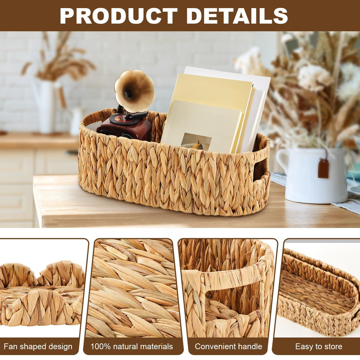 Oval Woven Storage Basket Brehn
