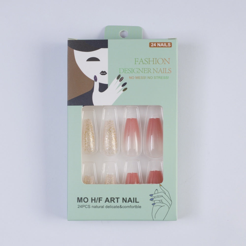 Glamouröse Kunstnägel im modernen Glitzer-Gradient Design Brehn