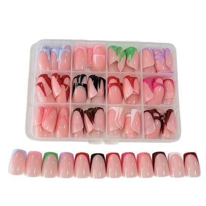 Anpassbare Full Cover Press-On Nail Tips Set