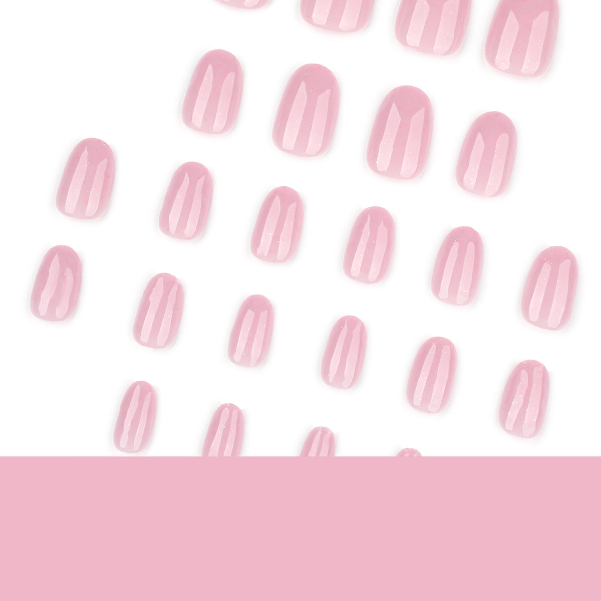 Künstliche Nagelverlängerungen mit Glitzerakzenten Brehn