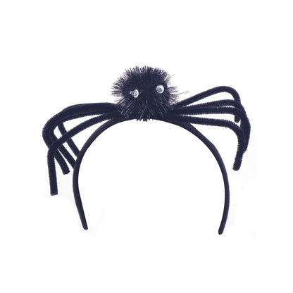 Halloween Haarreif mit Spinnen-Motiv