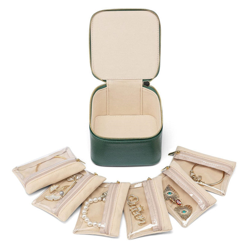 Schmuck-Organizer Tasche mit Transparenten Fächern Brehn