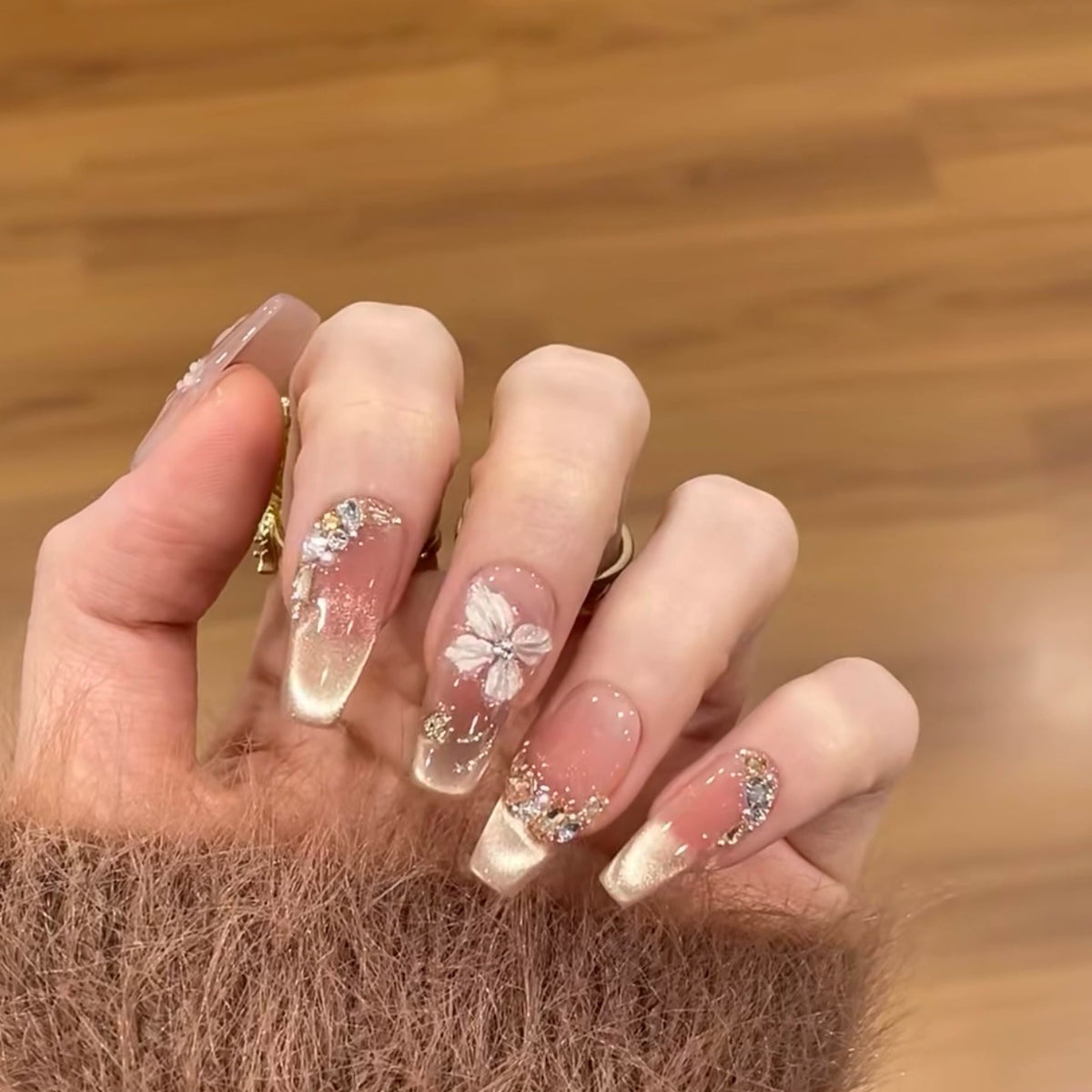 Floral Design Press-On Nagelset Brehn