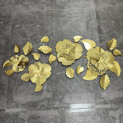 Dekorative Metallblumen Wandskulptur Brehn