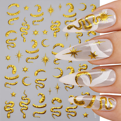 Himmlische Themen-Nagelkunst-Sticker