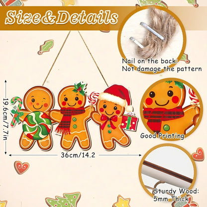 Dekoratives Holzschild mit Wintermotiven Brehn