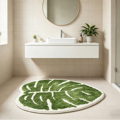 Monstera-Blatt-förmiger Teppich Brehn