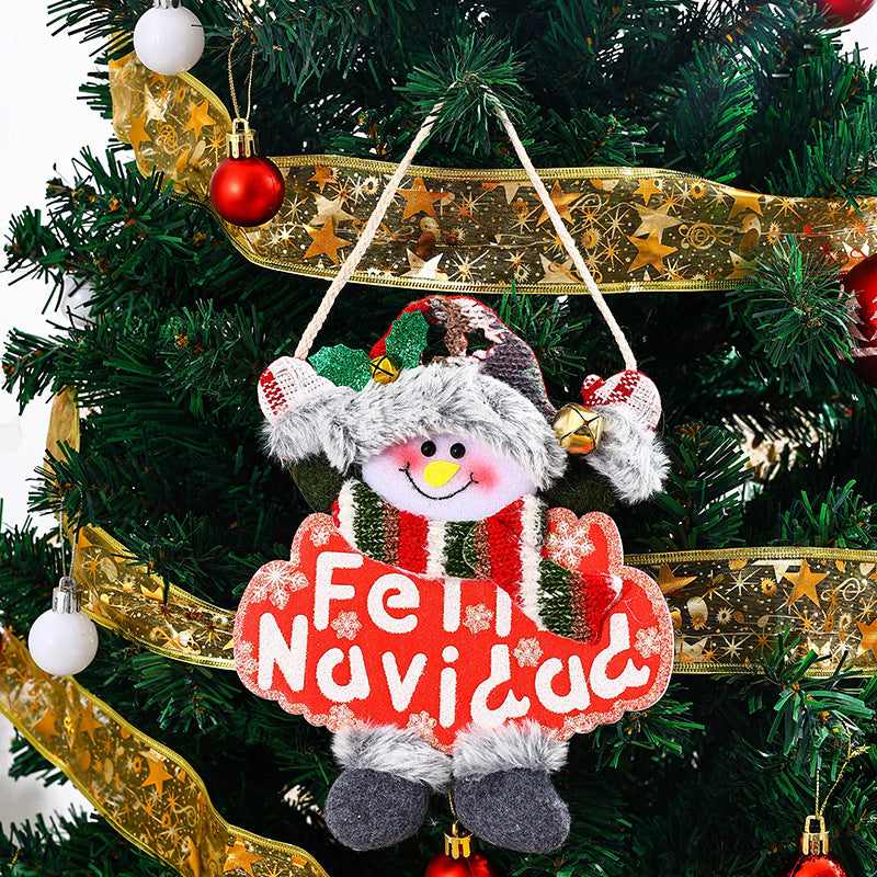 Festliche Weihnachtsbaumdekoration mit Schneemann-Motiv Brehn