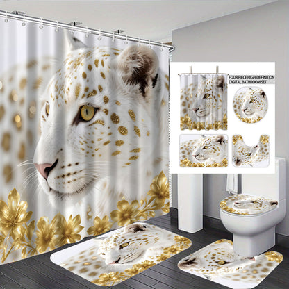 Künstlerisches Floral-Themen Badezimmer-Dekorationsset Brehn
