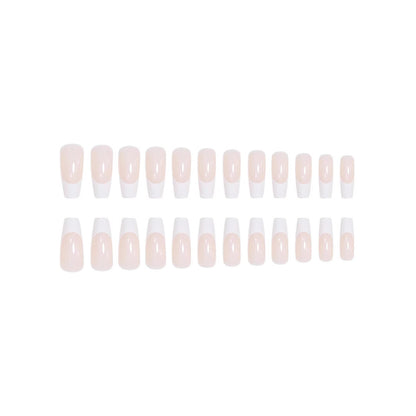 Elegante French Tip Nagelkunstverlängerungen Brehn