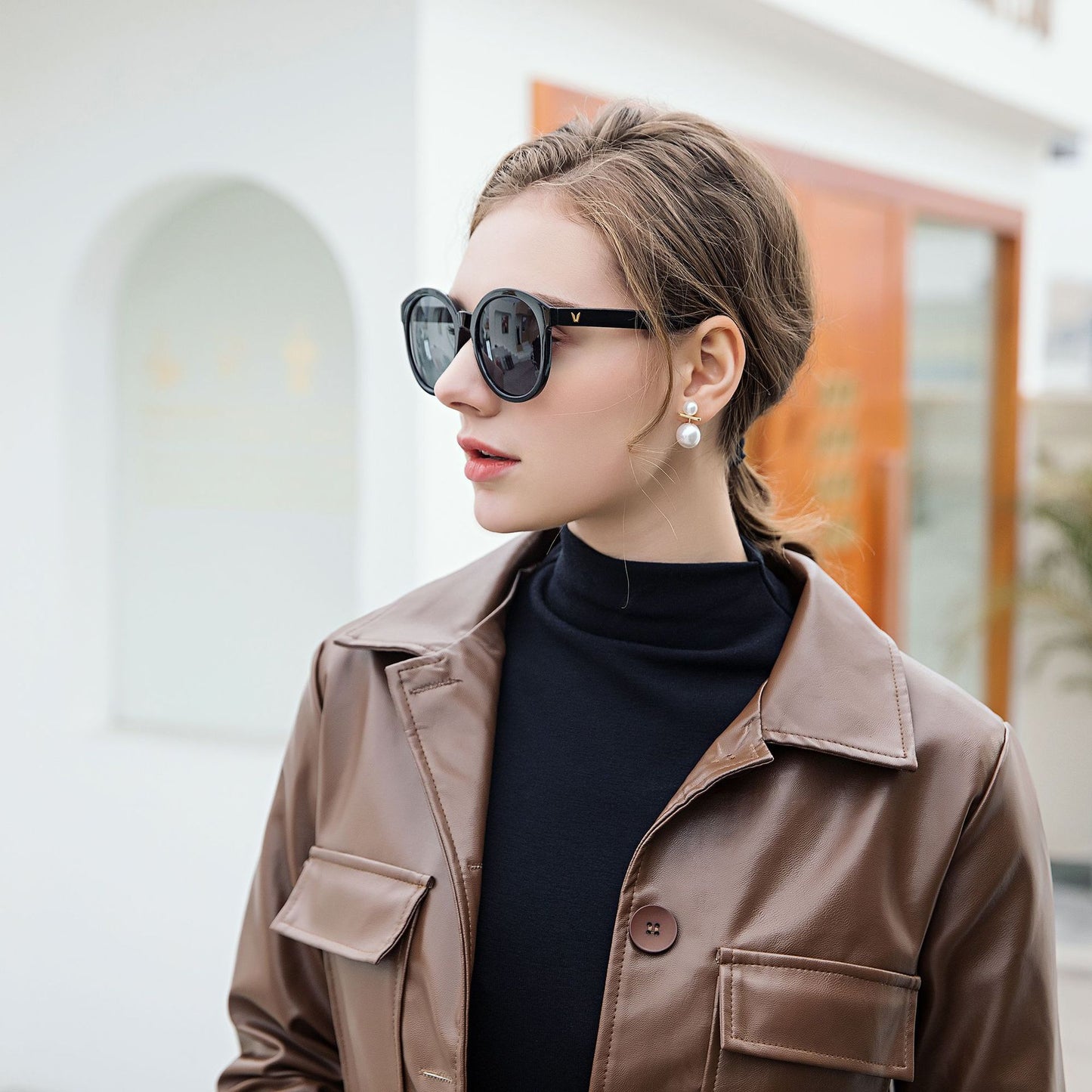 Damen Modische Sonnenbrille im Cat-Eye Stil Brehn
