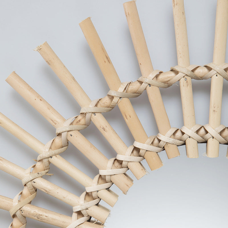 Wandspiegel mit Korbgeflecht Brehn