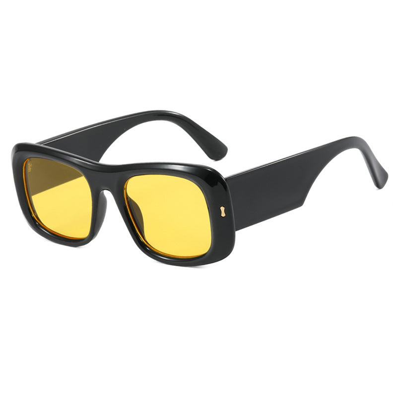 Damen oversized quadratische Sonnenbrille mit breitem Rahmen und polarisierten Gläsern Brehn