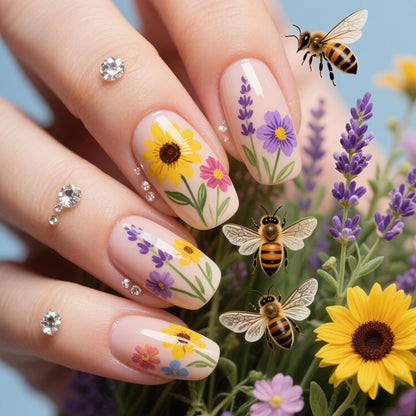Floral 3D Nagelkunst Brehn