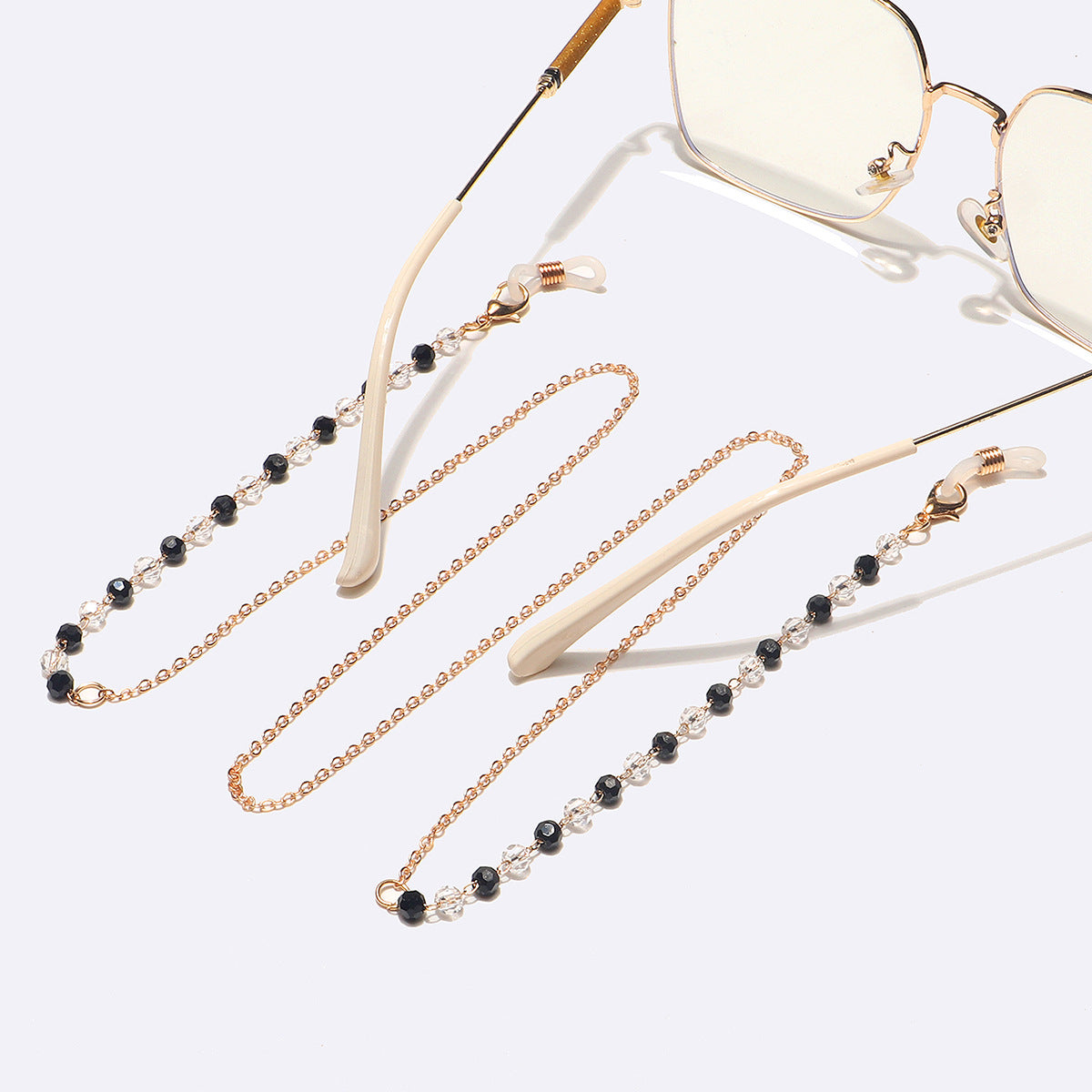 Elegante Perlen Brillen Kette Brehn