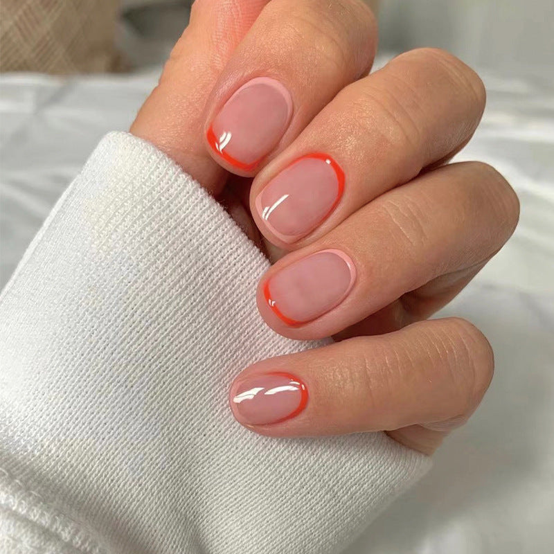 Kunstvolle Nagelverlängerungen mit Elegantem Farbverlauf und Moderne Akzente Brehn