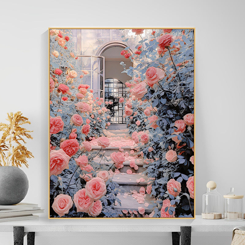Floral Garden Scene Wandkunst Brehn