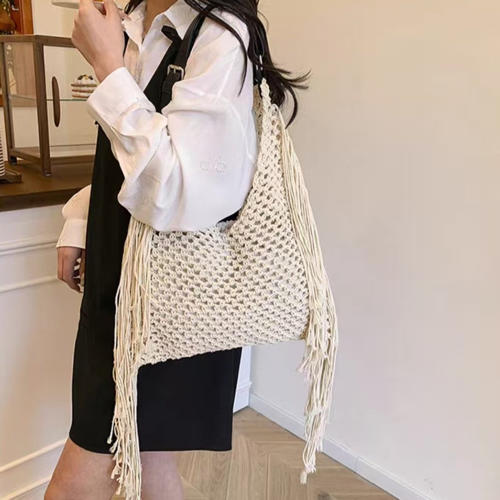 Modische Makramee-Handtasche Brehn