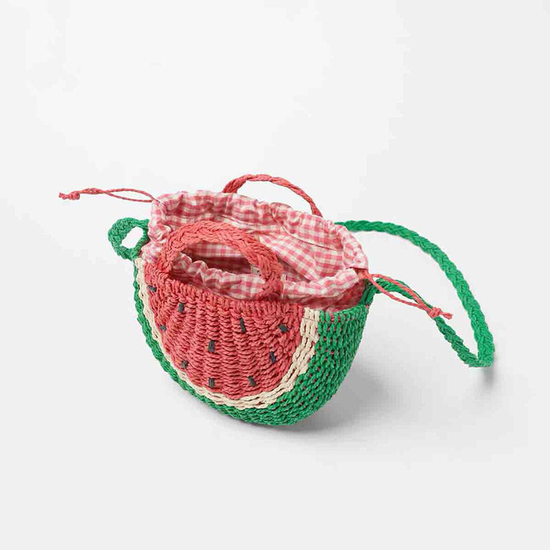 Damen Handgefertigte Umhängetasche im fröhlichen Wassermelonen-Design Brehn