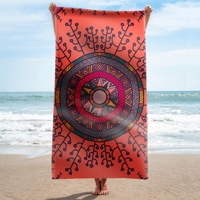 Strandhandtuch mit kunstvollem Mandala-Design Brehn