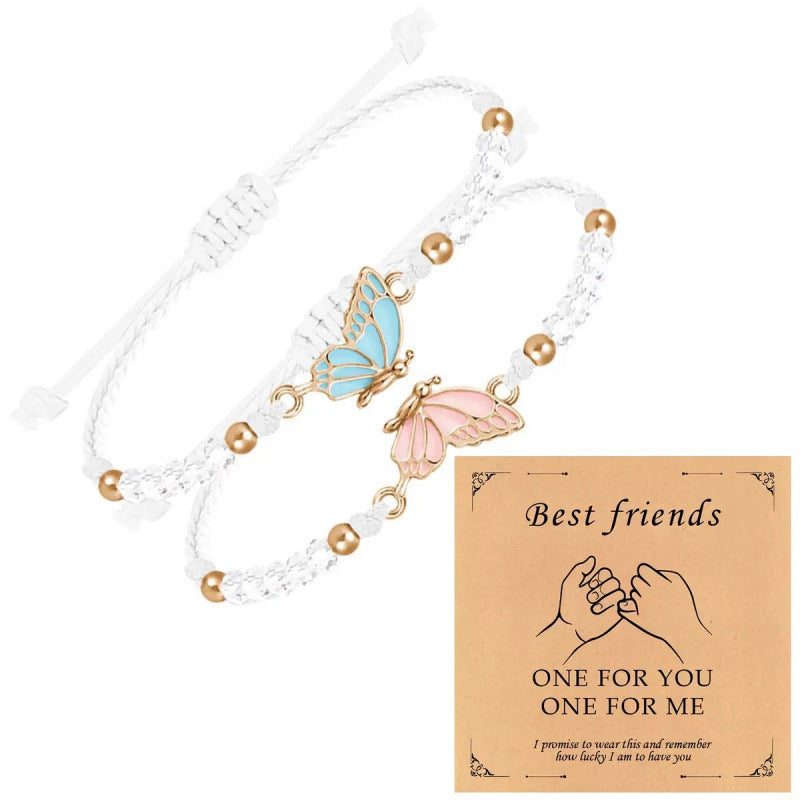 Butterfly Charm Halskette und Armband Set Brehn