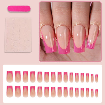 Kunstnagelset mit stilvollem Ombre-Design Brehn