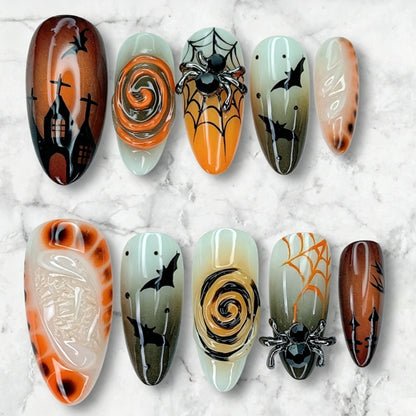 Halloween Kunstnagelset Brehn