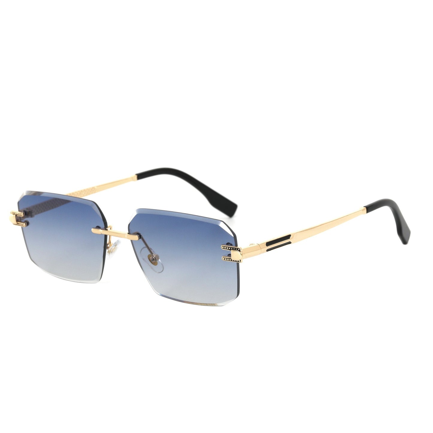 Damen Geometrische Designer-Sonnenbrille mit luxuriösem Metallrahmen und hochwertigen UV-Schutzgläsern Brehn