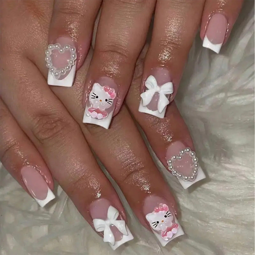 Dekorative Press-On Nagelspitzen Set