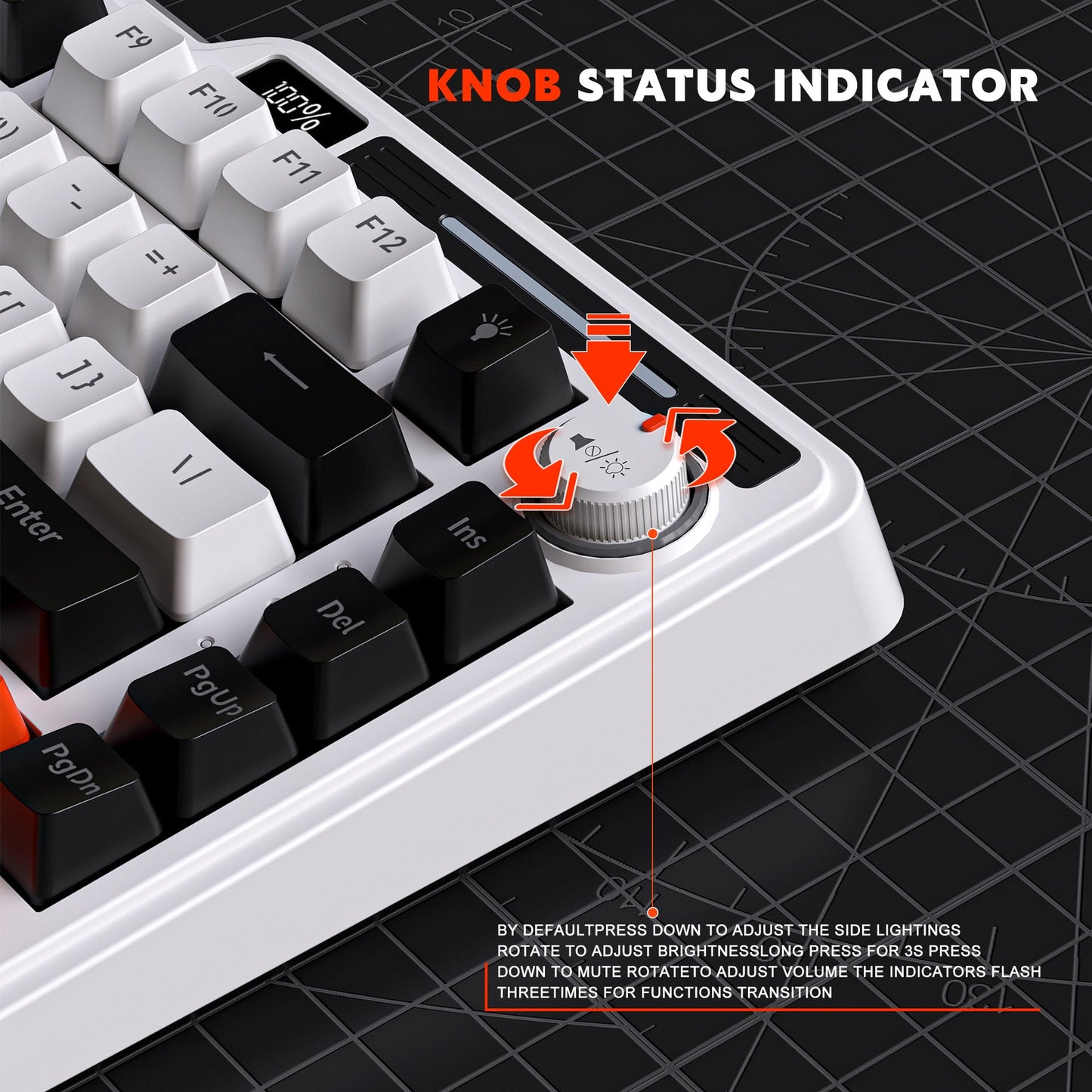 Kompakte RGB Mechanische Tastatur mit programmierbarer Hintergrundbeleuchtung Brehn