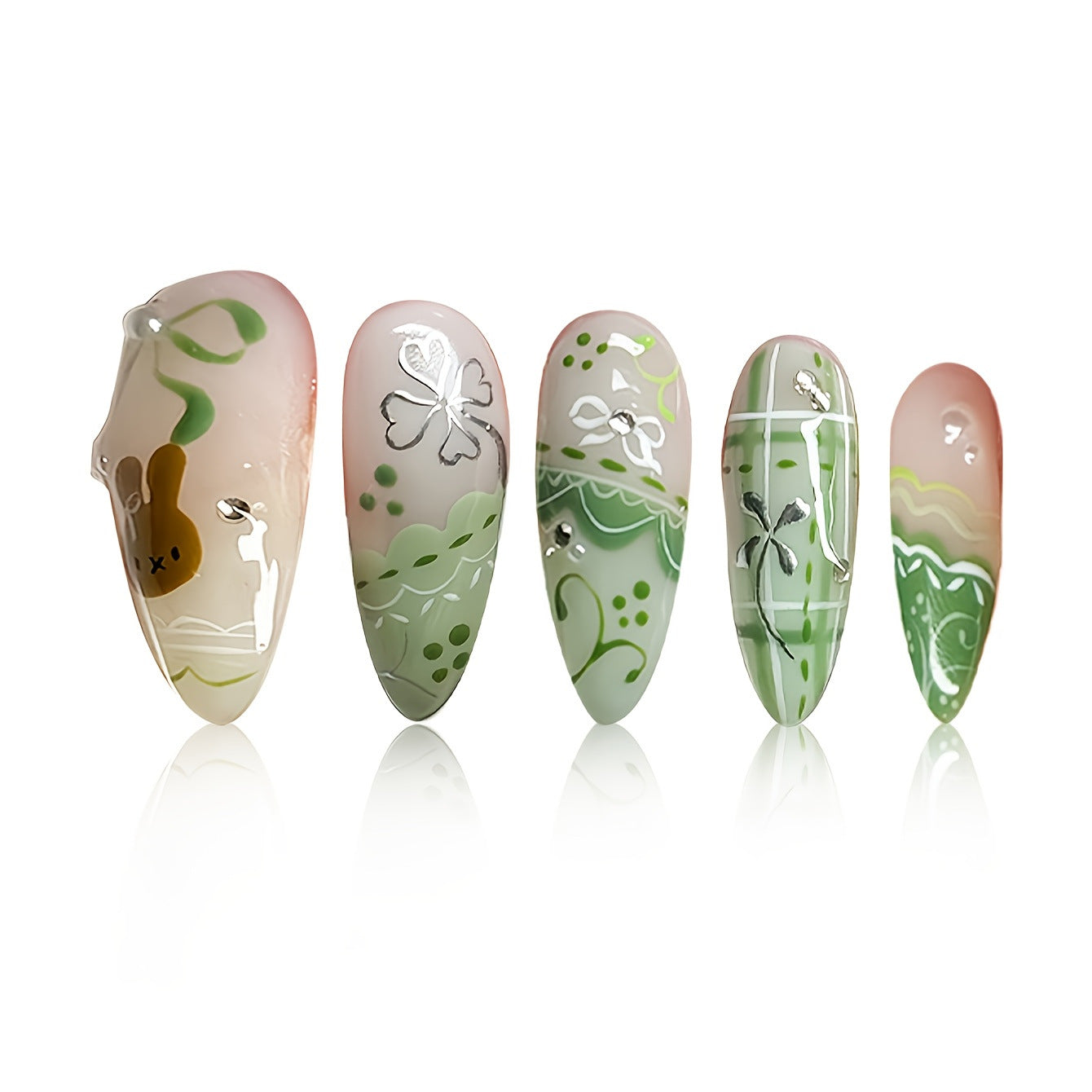 Glamouröse Glitzer Stiletto Nagelkunst Brehn