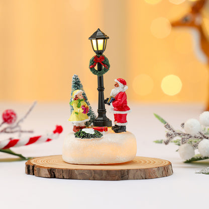 LED Leuchtender Schneemann Figurine Brehn