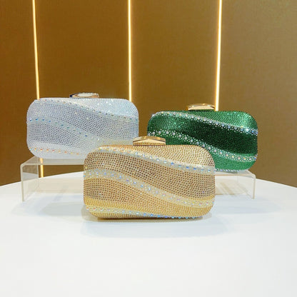 Rhinestone-besetzte Clutch-Tasche