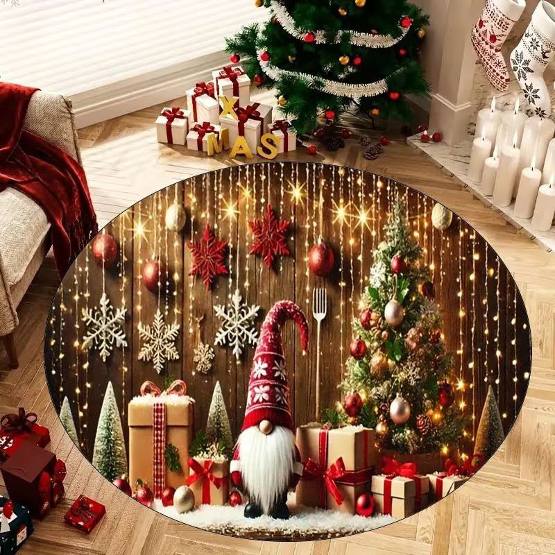 3D Weihnachtsmuster Teppich