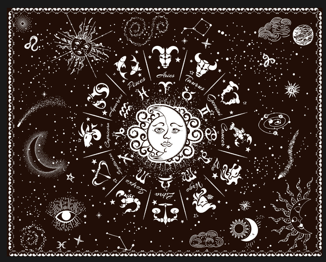 Zodiac-Themen Wandteppich