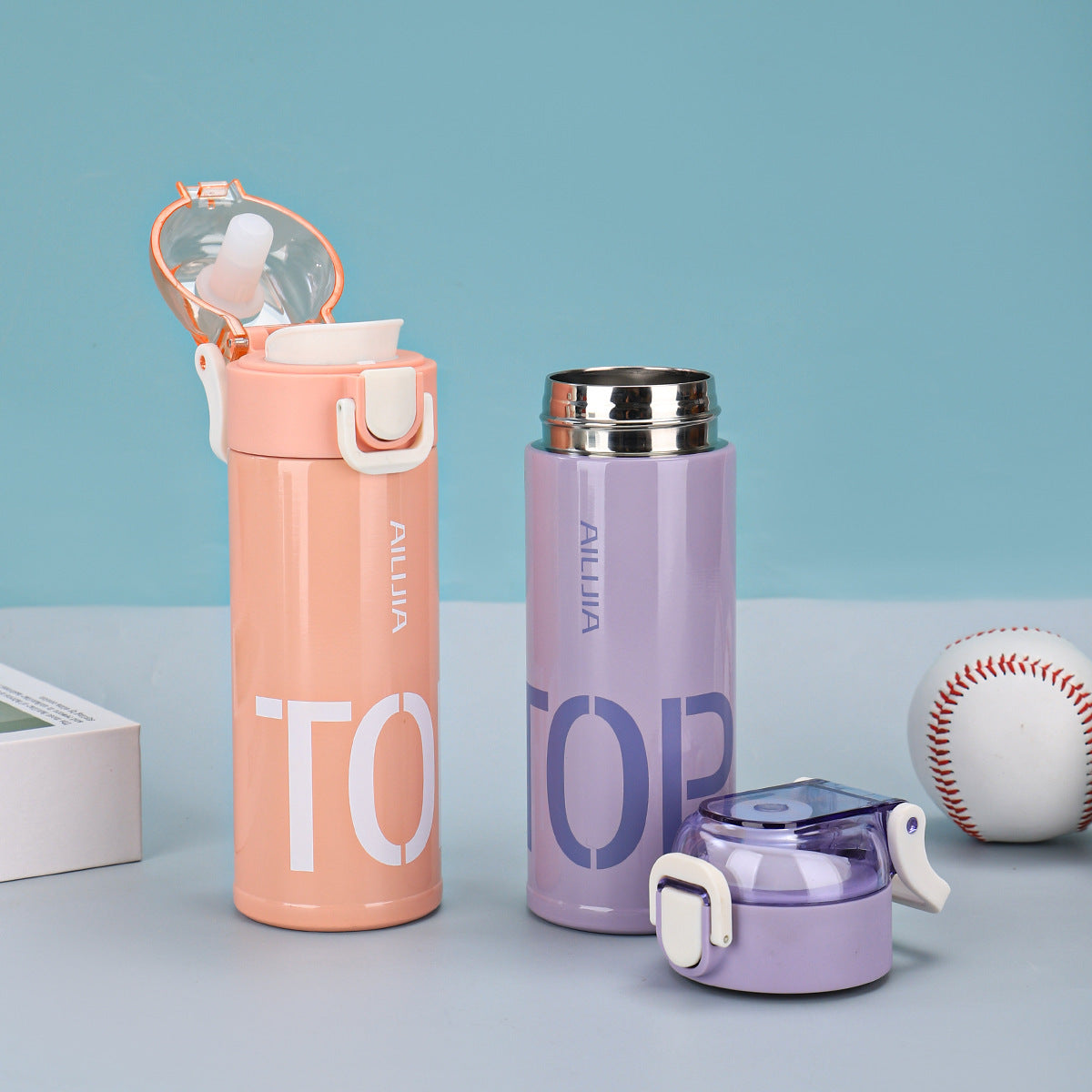 Damen Innovative Getränkeflasche mit Umklappverschluss Brehn