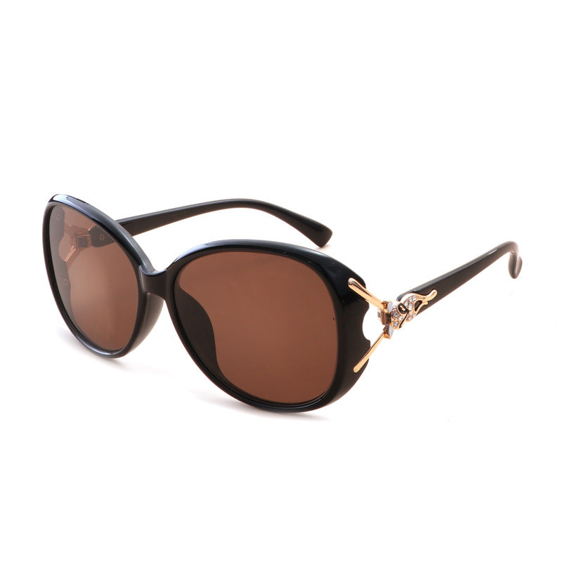 Damen Luxuriöse Oversize-Sonnenbrille mit stylischem Dekor Brehn
