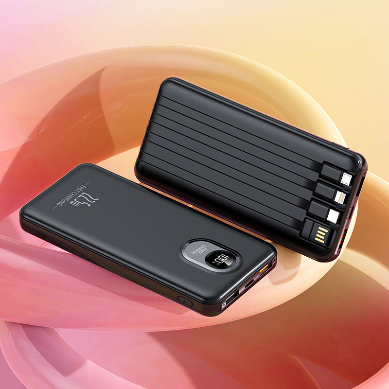 Leistungsstarke Powerbank mit Multifunktionalem Ladeanschluss und Intelligenter Led-Anzeige Brehn