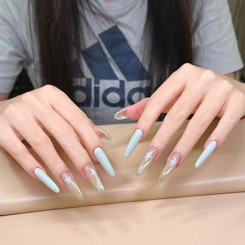 Künstlerische Lange Stiletto-Nagelverzierungen Brehn