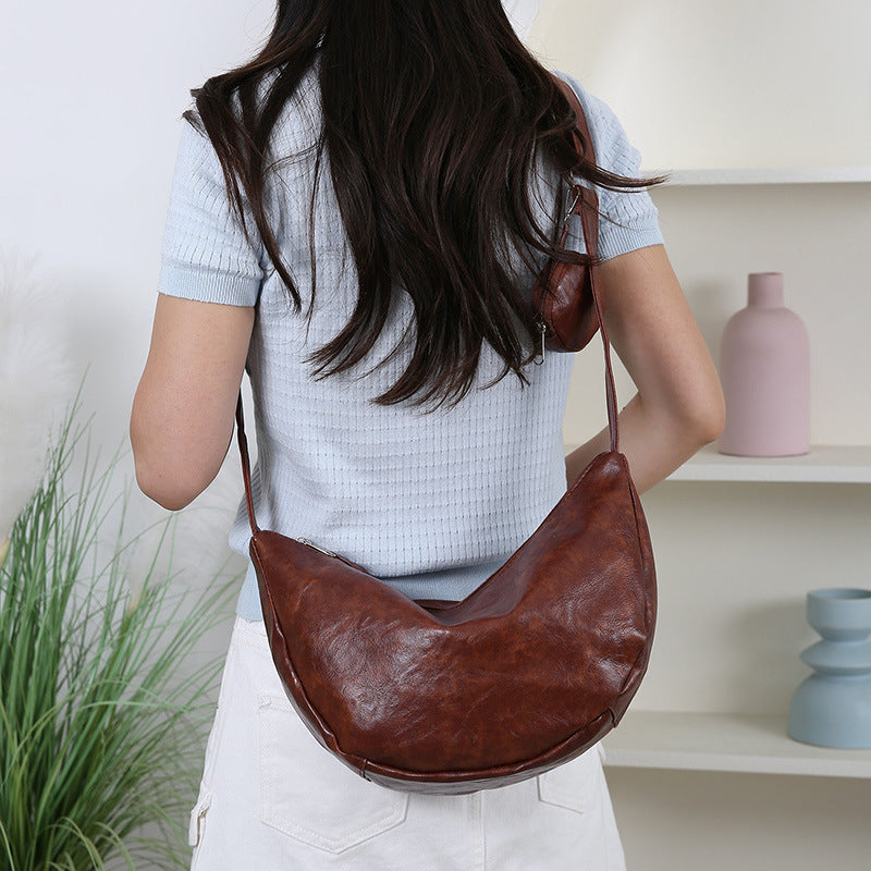 Stylische Vintage Schultertasche Brehn