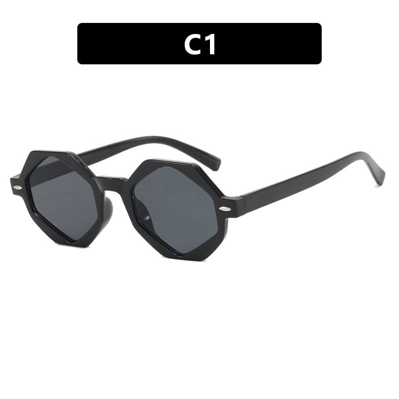 Damen trendige Sonnenbrille im modernen Achtkant-Design Brehn