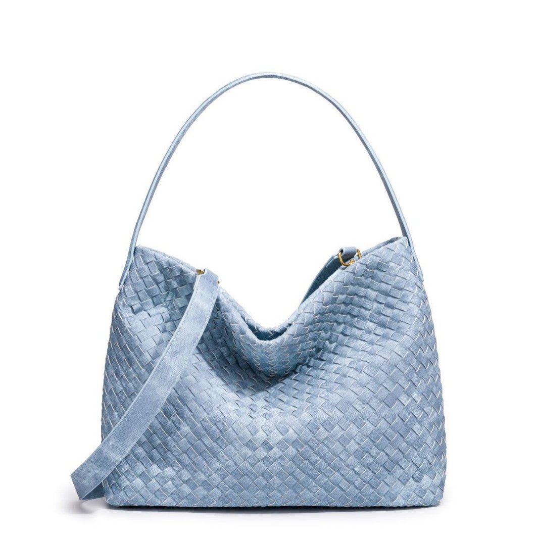 Zeitgenössische gewebte Hobo-Tasche Brehn