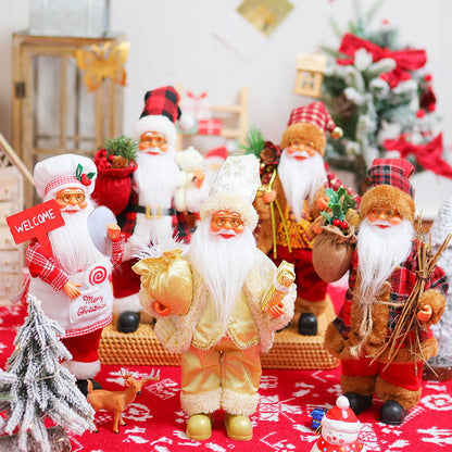 Nostalgische Weihnachtsmann Dekoration Brehn