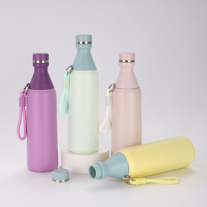 Damen isolierte Trinkflasche mit praktischem Trageriemen Brehn