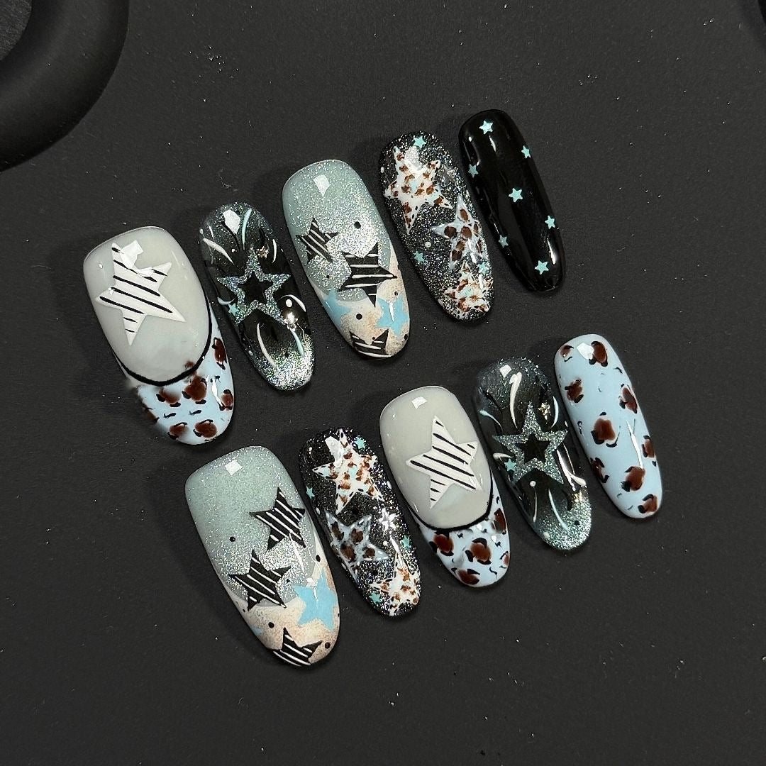 Künstlerische Glitter Nagelkunst Kollektion Brehn